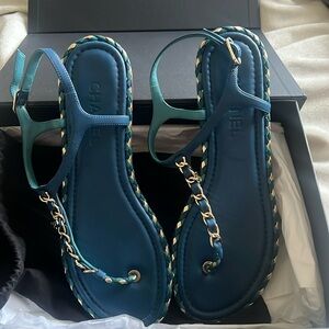 Chanel Braided Sandals